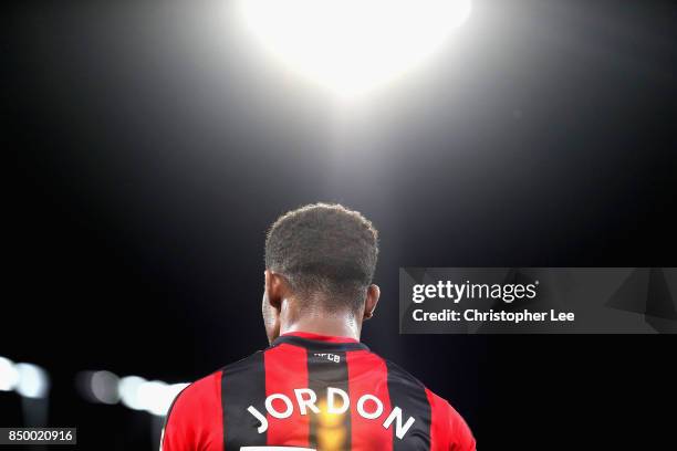 Jordon Ibe of AFC Bournemouth in action during the Carabao Cup Third Round match between Bournemouth and Brighton and Hove Albion at Vitality Stadium...