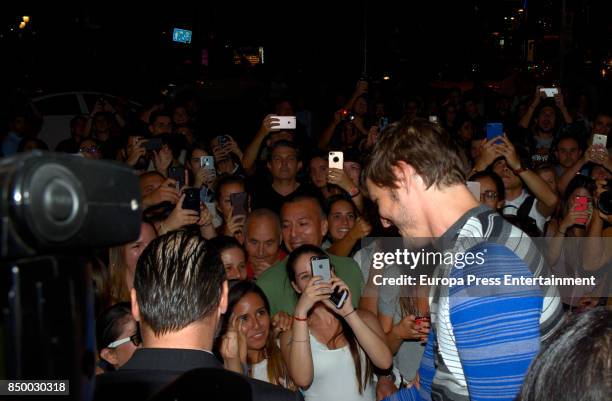 Pedro Pascal attends the 'Kingsman: El Circulo De Oro' premiere at Callao cinema on September 19, 2017 in Madrid, Spain.