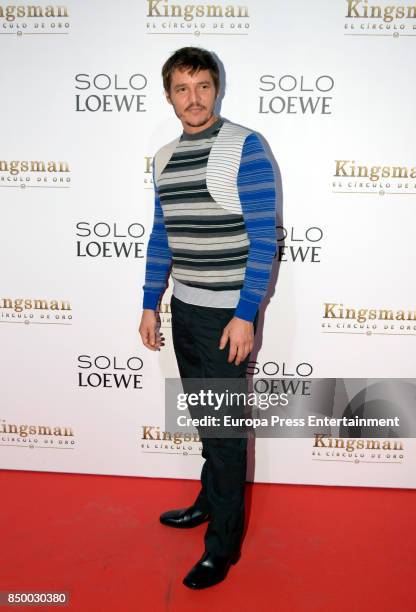 Pedro Pascal attends the 'Kingsman: El Circulo De Oro' premiere at Callao cinema on September 19, 2017 in Madrid, Spain.