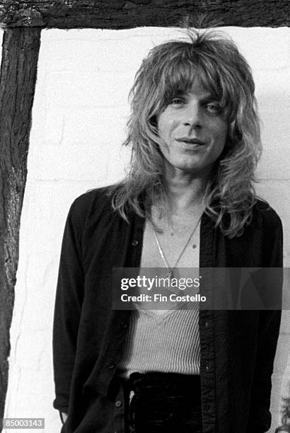 Photo of Randy RHOADS, during recording of Ozzy Osbourne album, Blizzard Of Oz