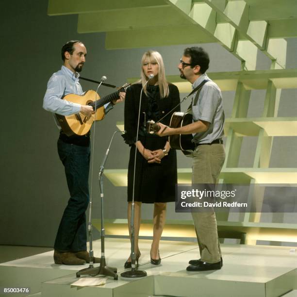 Photo of PETER , PAUL & MARY; performing on 'Tonight In Person'