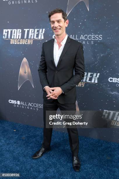 Actor James Frain arrives for the Premiere Of CBS's "Star Trek: Discovery" at The Cinerama Dome on September 19, 2017 in Los Angeles, California.