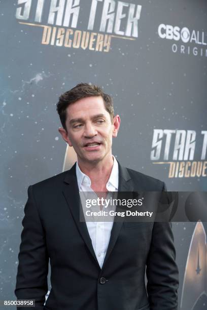 Actor James Frain arrives for the Premiere Of CBS's "Star Trek: Discovery" at The Cinerama Dome on September 19, 2017 in Los Angeles, California.