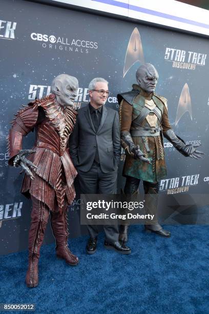 Executive Producer Alex Kurtzman arrives for the Premiere Of CBS's "Star Trek: Discovery" at The Cinerama Dome on September 19, 2017 in Los Angeles,...