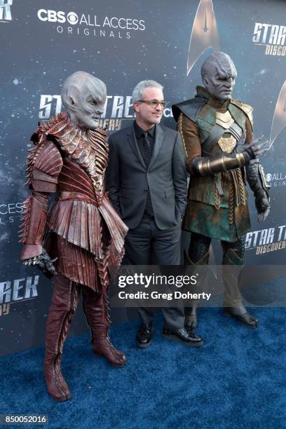 Executive Producer Alex Kurtzman arrives for the Premiere Of CBS's "Star Trek: Discovery" at The Cinerama Dome on September 19, 2017 in Los Angeles,...