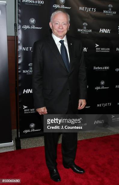Jerry Jones attends the Forbes Media Centennial Celebration at Pier 60 on September 19, 2017 in New York City.