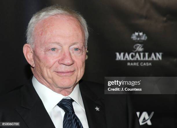 Jerry Jones attends the Forbes Media Centennial Celebration at Pier 60 on September 19, 2017 in New York City.