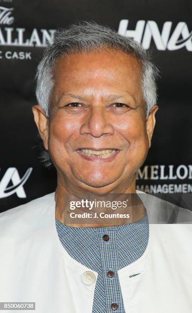 Muhammad Yunus attends the Forbes Media Centennial Celebration at Pier 60 on September 19, 2017 in New York City.