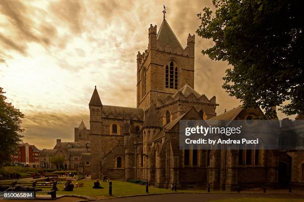 christ church cathedral, dublin, republic of ireland - dublin republic of ireland stock pictures, royalty-free photos & images