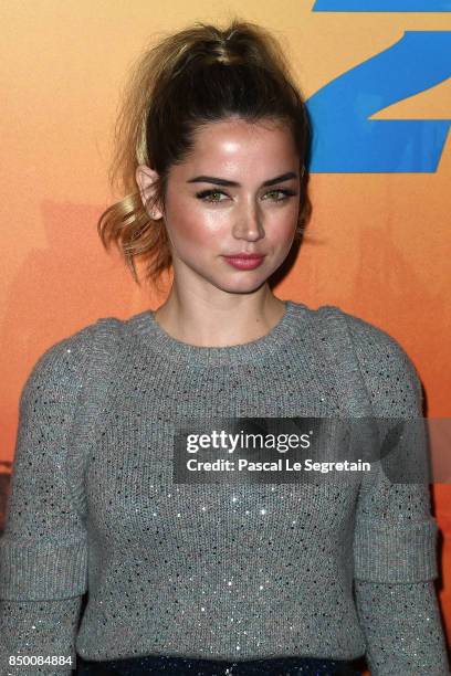 Ana De Armas attends the "Blade runner 2049" photocall at Hotel Le Bristol on September 20, 2017 in Paris, France.