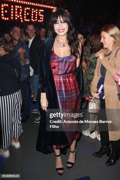 Daisy Lowe attends the Tommy Hilfiger show during London Fashion Week September 2017 on September 19, 2017 in London, England.