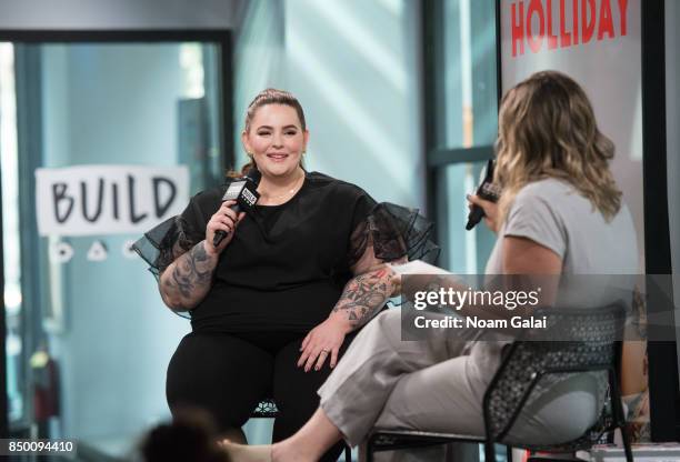 Tess Holliday visits Build Series to discuss her new book "The Not So Subtle Art Of Being A Fat Girl: Loving The Skin You're In" at Build Studio on...