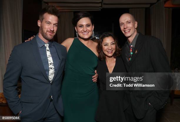 Kenneth Mitchell, Mary Chieffo, Michelle Yeoh and Doug Jones attend the after party for the premiere of CBS's "Star Trek: Discovery" at the Dream...