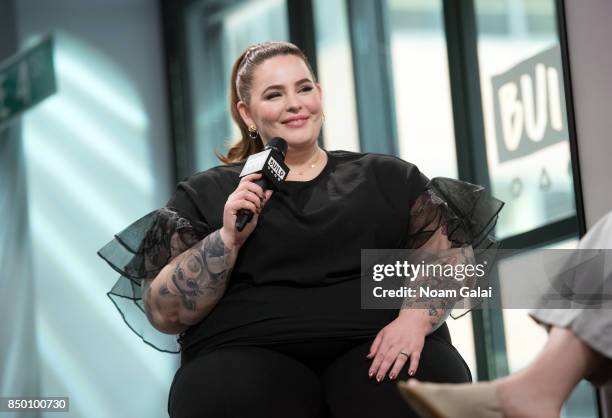 Tess Holliday visits Build Series to discuss her new book "The Not So Subtle Art Of Being A Fat Girl: Loving The Skin You're In" at Build Studio on...