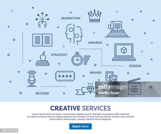 creative services concept - proofreading stock illustrations