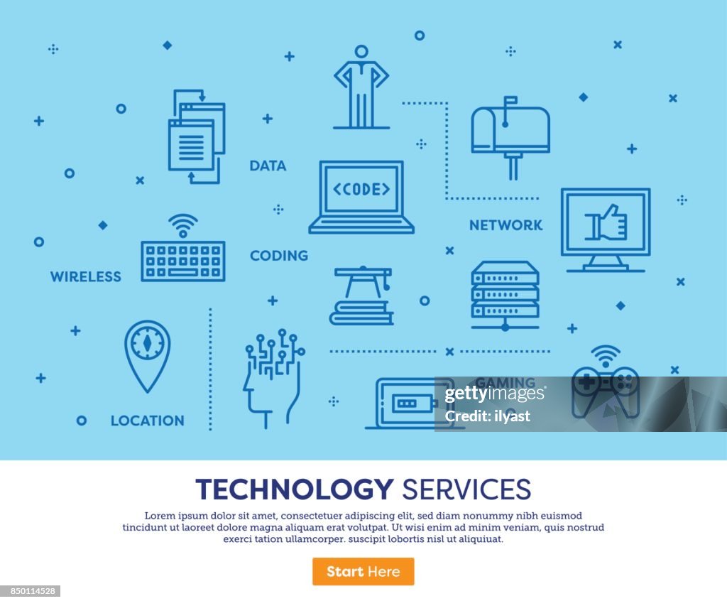 Technology Service Design Technology Services Concept High-Res Vector Graphic - Getty Images