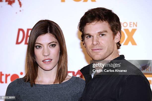 Michael C Hall Jennifer Carpenter Present Dexter New Season Photos and