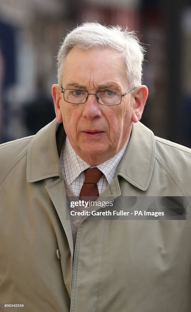 Gordon Ridout Former Anglican priest Canon Gordon Rideout arrives at Lewes Crown ...