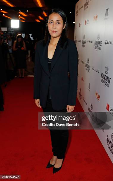 Atsuko Hirayanagi attends the Raindance Film Festival Opening Gala screening of "Oh Lucy!" at Vue Leicester Square on September 20, 2017 in London,...