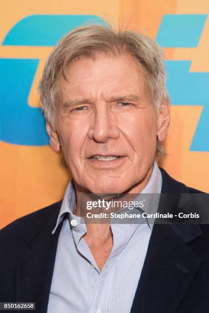 Actor Harrison Ford attends the "Blade Runner 2049" Photocall at Hotel Le Bristol on September 20, 2017 in Paris, France.