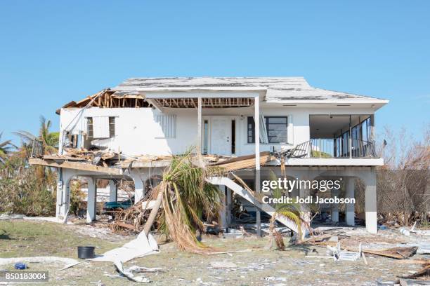 house destroyed by hurricane irma in ramrod key in florida keys - extreme weather events stock pictures, royalty-free photos & images