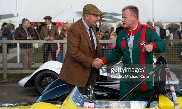 9th: Derek Hood, , of JD Classics & Nick Riley at Goodwood on September 9th 2017 in Chichester, England.