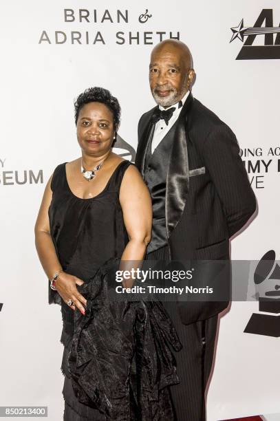 Mattie McFadden-Lawson and guest attend the 2017 GRAMMY Museum Gala Honoring David Foster at The Novo by Microsoft on September 19, 2017 in Los...