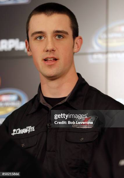 Austin Cindric at the 2017 NASCAR Camping World Truck Series Playoffs Media Day on September 20, 2017 in Charlotte, North Carolina.