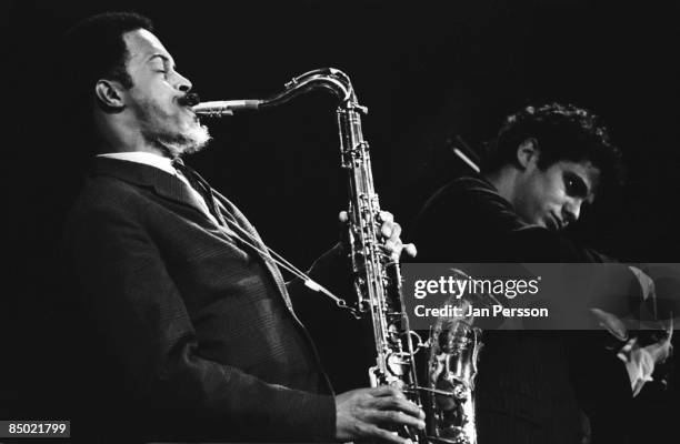 Photo of Albert Ayler 2; Albert Ayler with Michael Sampson in concert Copenhagen october 1966