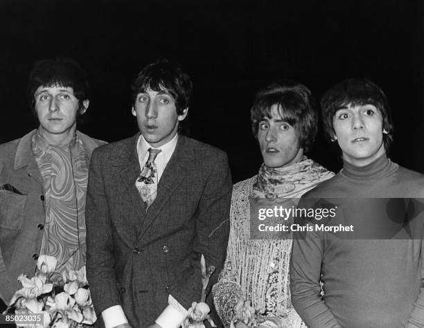 Photo of Roger DALTREY and The Who and Pete TOWNSHEND and Keith MOON; L-R: John Entwistle, Pete Townshend, Roger Daltrey, Keith Moon - posed, group...