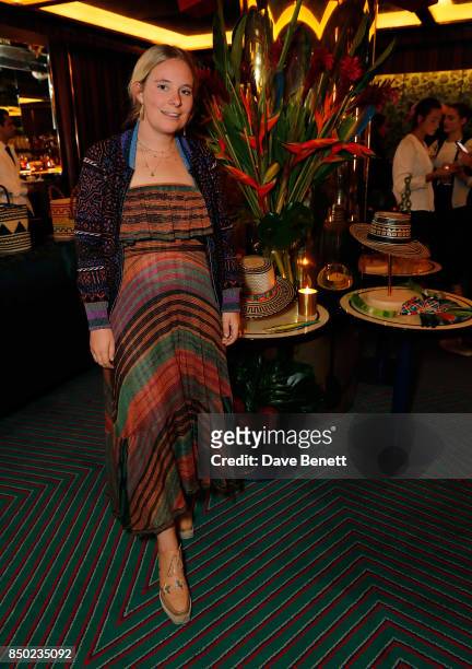 Amy Sturgis attends the YOSUZI Spring/Summer 2018 collection preview party at Isabel Mayfair on September 20, 2017 in London, England.