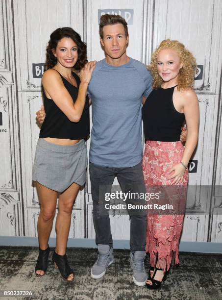 Jackie Burns, Ashley Parker Angel and Amanda Jane Cooper visit Build to discuss "Wicked" at Build Studio on September 20, 2017 in New York City.