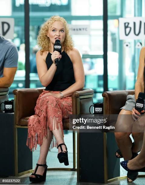 Actress Amanda Jane Cooper visits Build to discuss "Wicked" at Build Studio on September 20, 2017 in New York City.