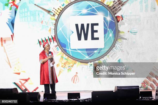 Phumzile Mlambo-Ngcuka speaks onstage at WE Day UN at The Theater at Madison Square Garden on September 20, 2017 in New York City.