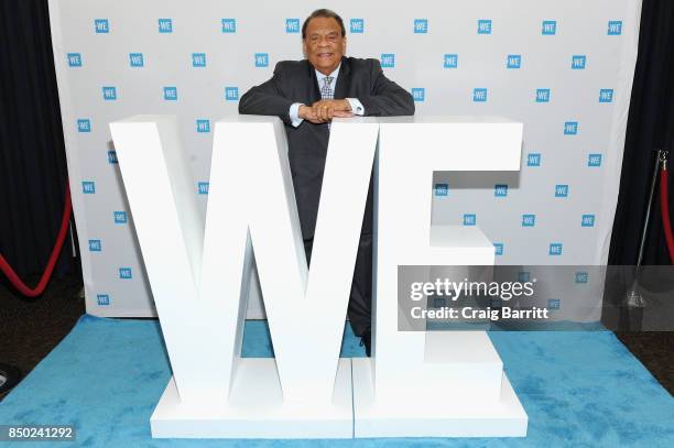 Ambassador Andrew Young attends the WE Day UN at The Theater at Madison Square Garden on September 20, 2017 in New York City.