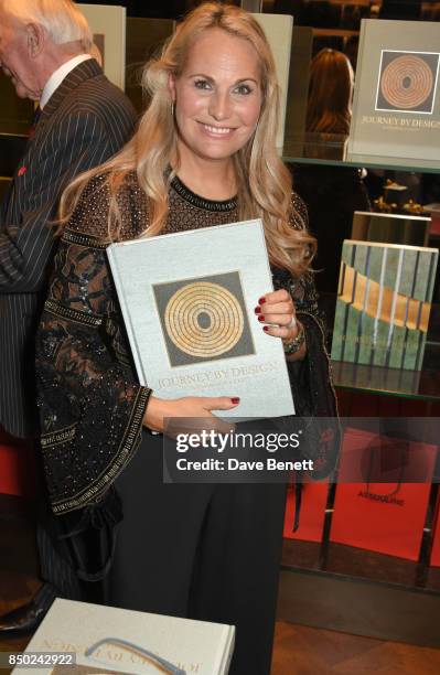 Katharine Pooley attends the launch of new book "Journey By Design" by Katharine Pooley at Maison Assouline on September 20, 2017 in London, England.