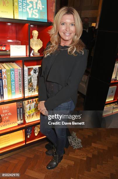 Tina Hobley attends the launch of new book "Journey By Design" by Katharine Pooley at Maison Assouline on September 20, 2017 in London, England.