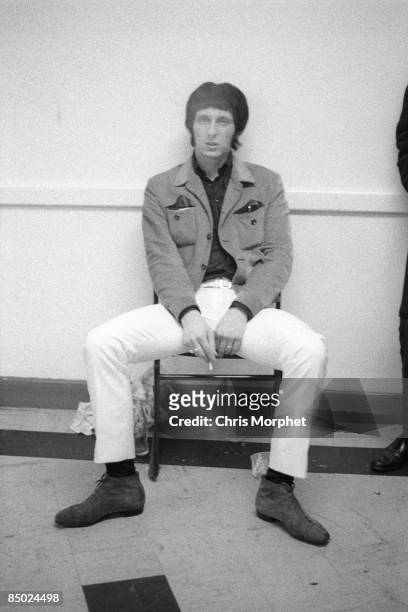 Photo of John ENTWISTLE and The Who, John Entwistle, posed, backstage