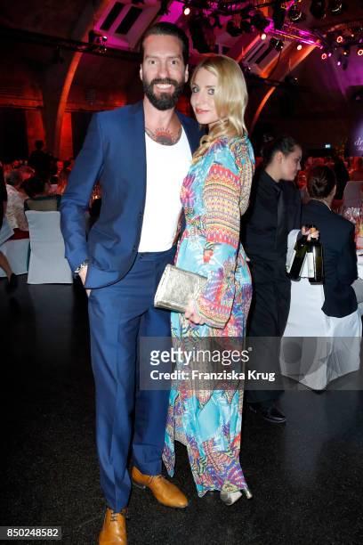 Alec Voelkel, member of 'The Boss Hoss' and his wife Johanna Voelkel attend the Dreamball 2017 at Westhafen Event & Convention Center on September...