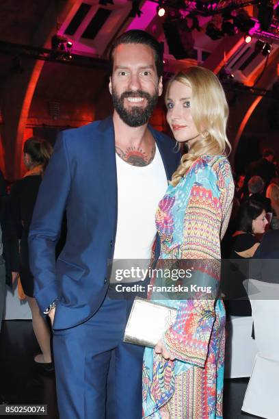 Alec Voelkel, member of 'The Boss Hoss' and his wife Johanna Voelkel attend the Dreamball 2017 at Westhafen Event & Convention Center on September...