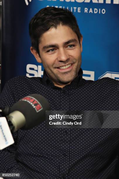 Actor/ activist Adrian Grenier visits 'Sway in the Morning' with Sway Calloway on Eminem's Shade 45 at the SiriusXM Studios on September 20, 2017 in...