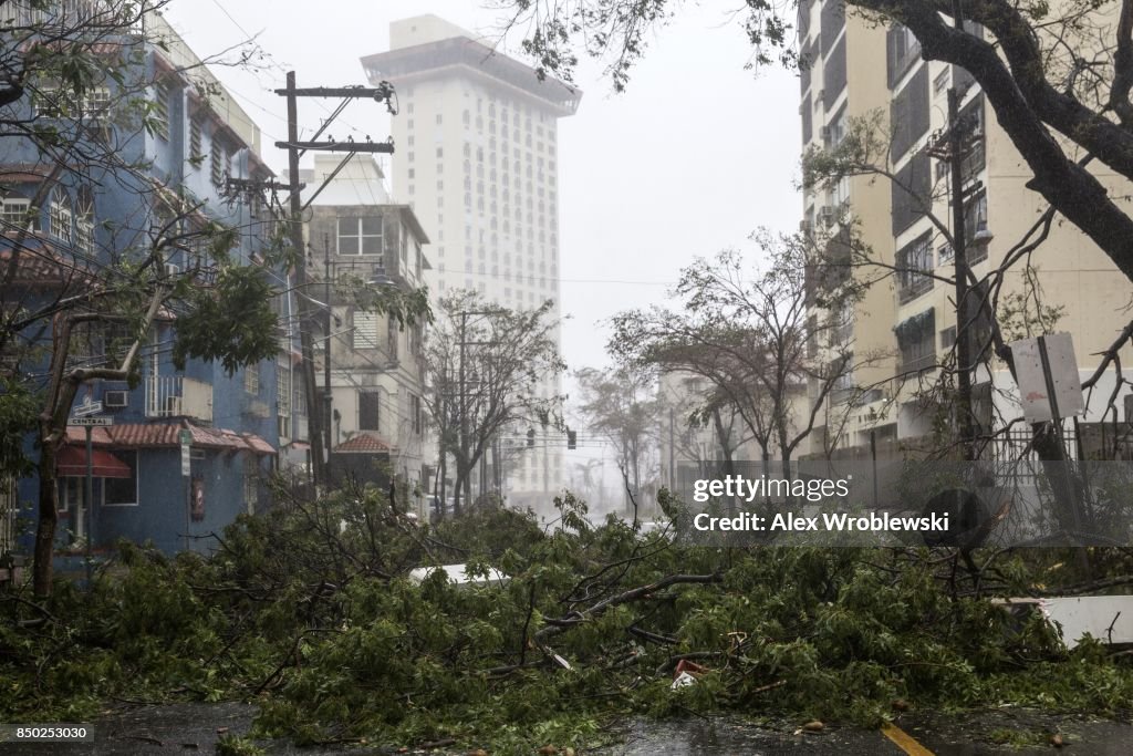 Hurricane Maria Bears Down On Puerto Rico