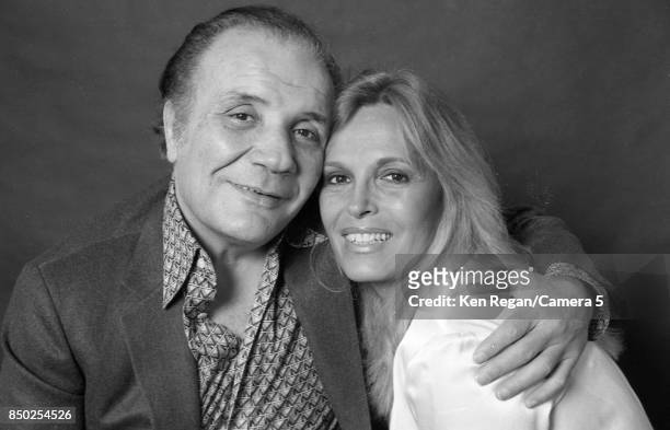 Boxer Jake LaMotta and Vikki LaMotta are photographed in April 1981 in New York. CREDIT MUST READ: Ken Regan/Camera 5 via Contour by Getty Images.