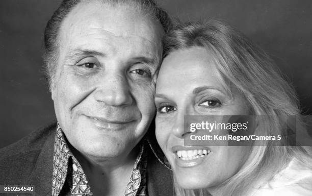 Boxer Jake LaMotta and Vikki LaMotta are photographed in April 1981 in New York. CREDIT MUST READ: Ken Regan/Camera 5 via Contour by Getty Images.