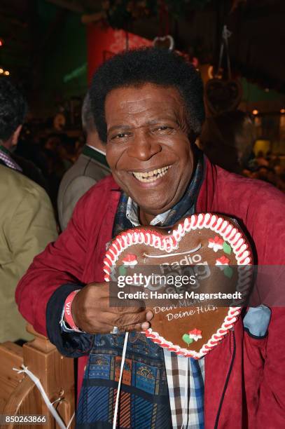 Roberto Blanco attends the Radio Gong 96.3 Wiesn during the Oktoberfest 2017 on September 20, 2017 in Munich, Germany.