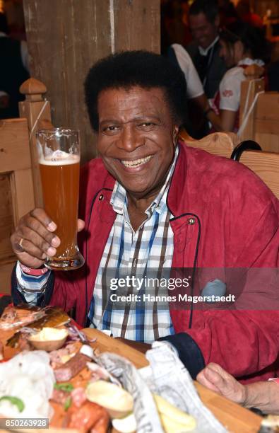 Roberto Blanco attends the Radio Gong 96.3 Wiesn during the Oktoberfest 2017 on September 20, 2017 in Munich, Germany.