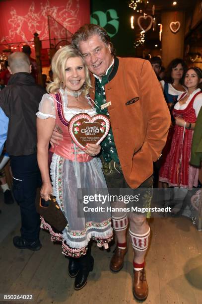 Marianne Hartl and Michael Hartl attend the Radio Gong 96.3 Wiesn during the Oktoberfest 2017 on September 20, 2017 in Munich, Germany.