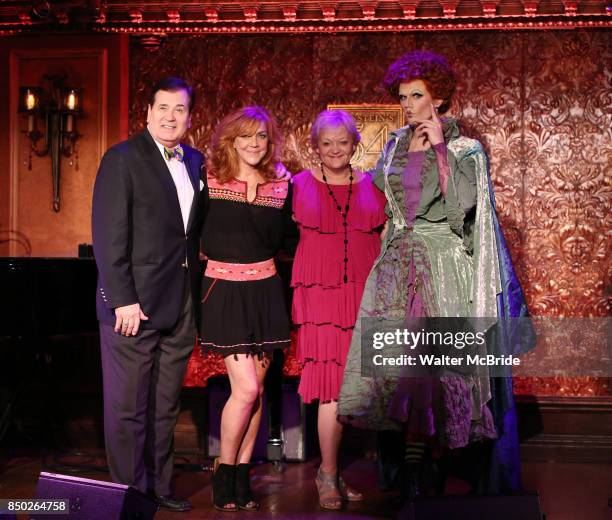 Lee Roy Reams, Andrea McArdle, Maria Friedman and Jay Armstrong Johnson aka Winfred Sanderson attend the Feinstein's/54 Below Press Preview on...