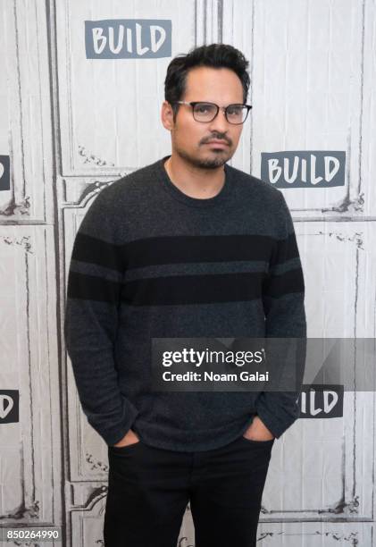 Michael Pena visits Build Series to discuss "The Lego Ninjago Movie" at Build Studio on September 20, 2017 in New York City.