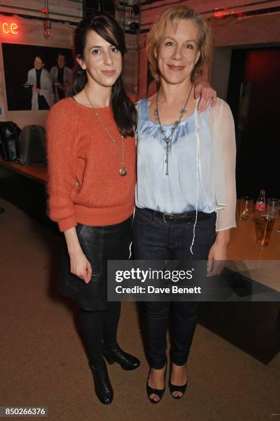 Director Natalie Abrahami and cast member Juliet Stevenson attend the press night after party for "Wings" at The Young Vic on September 20, 2017 in...